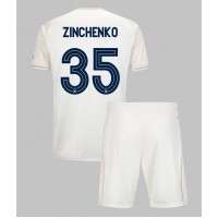 Stroje piłkarskie Nottingham Forest Oleksandr Zinchenko #35 Koszulka Wyjazdowej dla dzieci 2025-26 Krótki Rękaw (+ szorty)